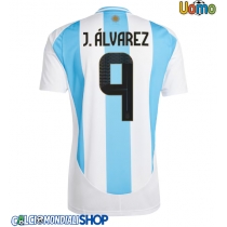 Maglie da calcio Argentina Julian Alvarez #9 Prima Maglia Copa America 2024 Manica Corta